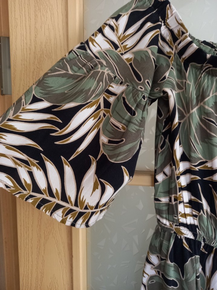 QUZU marka desenli yazlık elbise  - Görsel 5