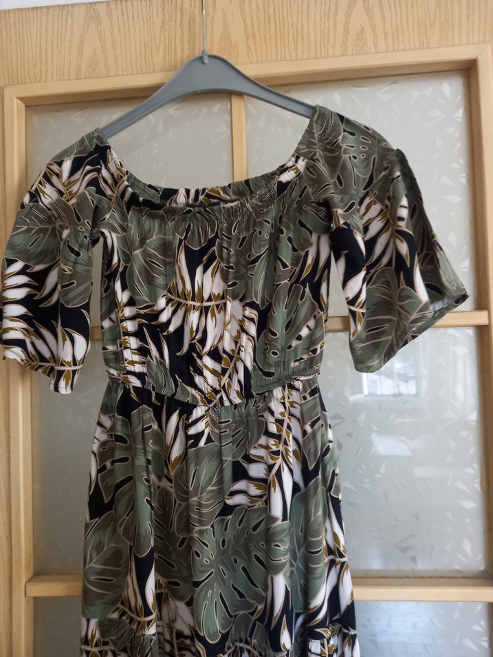 QUZU marka desenli yazlık elbise  - Görsel 2