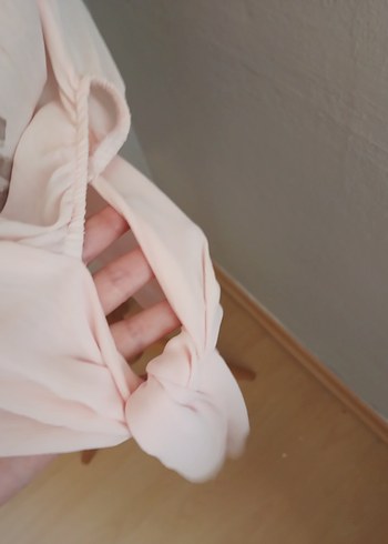 Pembe Desenli sifon y2k elbise - Görsel 4