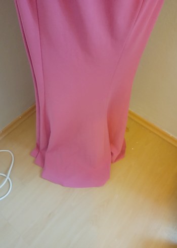 fusya straplez balik etek Uzun Abiye 2li takim - Görsel 3