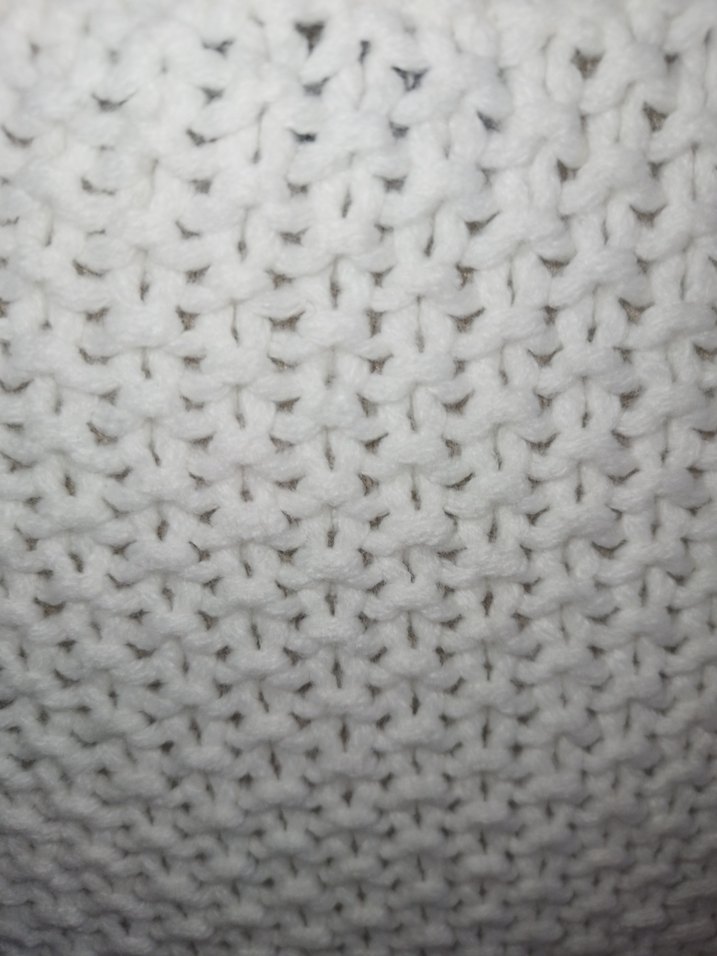 Beyaz Boğazlı Örgü Mini elbise - Görsel 5