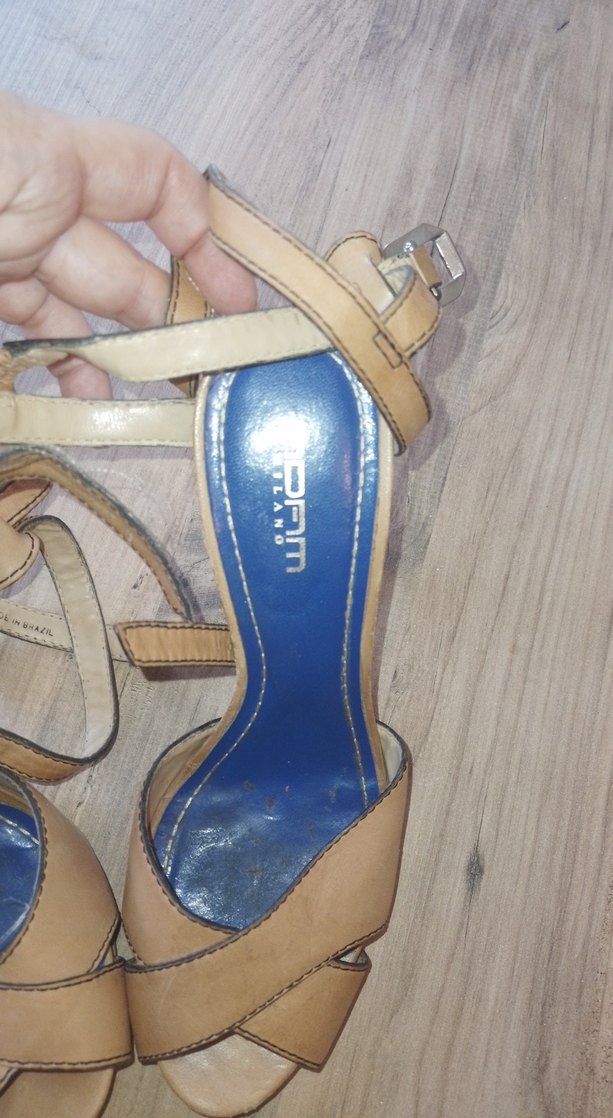 camel Kadın Platform Topuklu Sandalet - Görsel 4