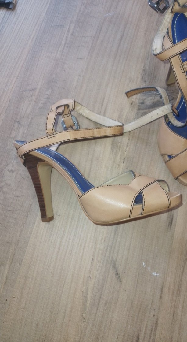 camel Kadın Platform Topuklu Sandalet - Görsel 2