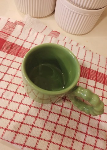 Karaca Yeşil Pastel Seramik Fincan