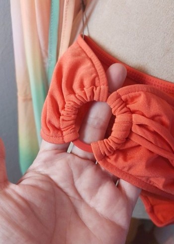 Pembe Mini Strappy Bikini Takımı - Görsel 5