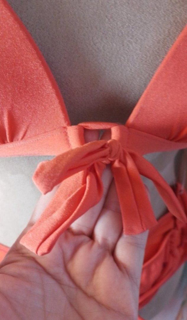 Pembe Mini Strappy Bikini Takımı - Görsel 3