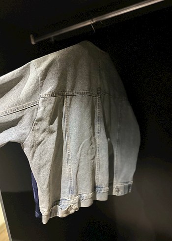 Kadın Lacivert Fermuarlı Denim Ceket - Görsel 5