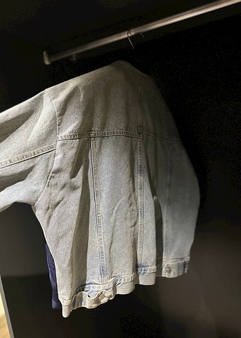 Kadın Lacivert Fermuarlı Denim Ceket - Görsel 3