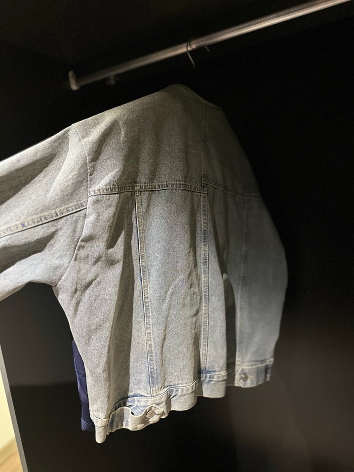 Kadın Lacivert Fermuarlı Denim Ceket - Görsel 3