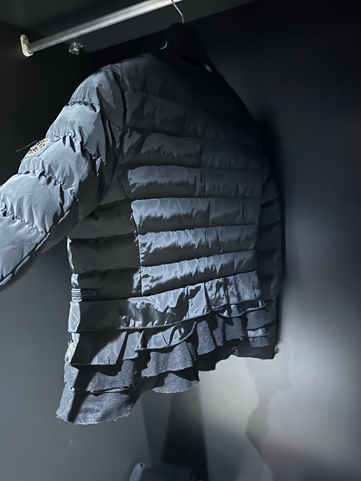 Gri Mini Street Wear Kadın Ceket - Görsel 3