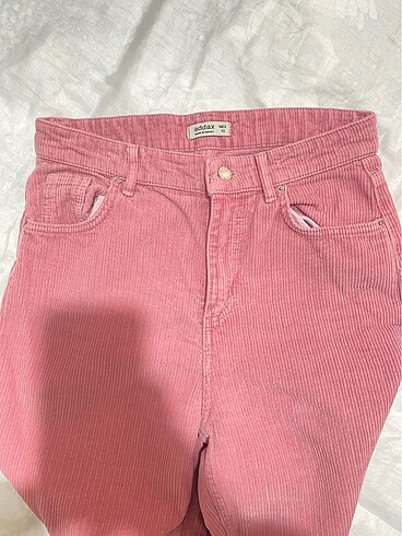 Addax pembe kadife pantalon