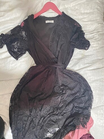 Sıyah grunge elbıse