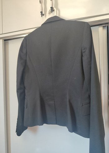 36 Beden siyah Renk Düğmeli Siyah Kadın Blazer Ceket