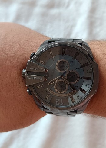 acilll satılık!!Gri Diesel Erkek Biker Saat - Görsel 3