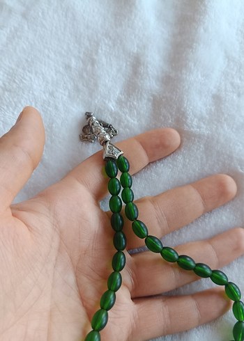 Yeşil Mat kehribar Erkek Tesbih - Görsel 5