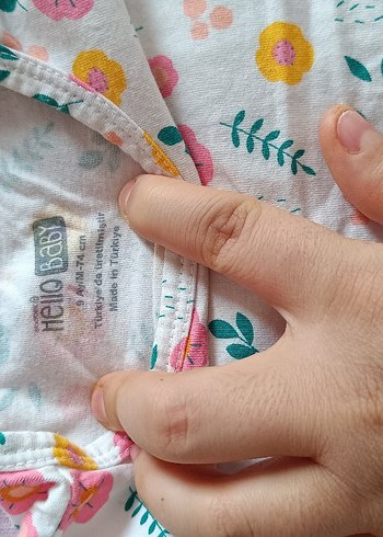 Çiçek Desenli kız tulum - Görsel 4