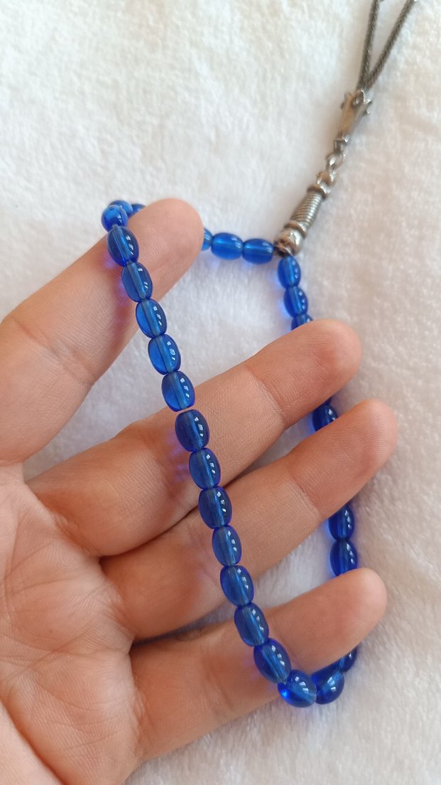 Parlak Mavi Erkek Tesbih - Görsel 2