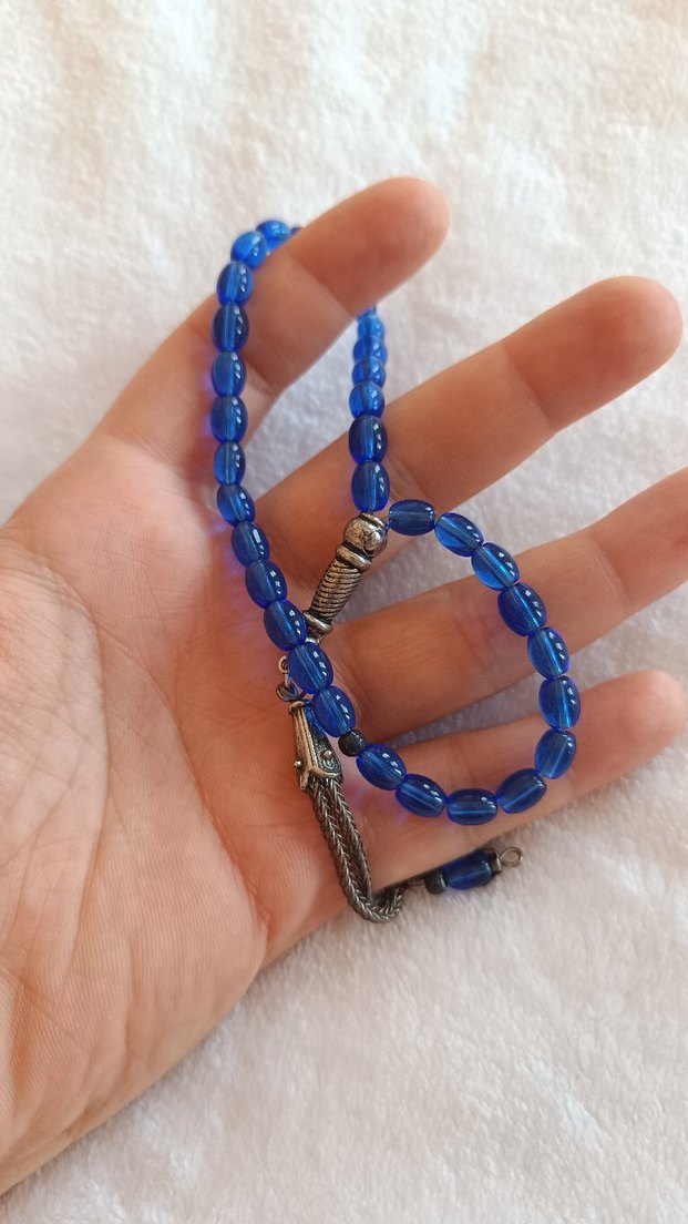 Parlak Mavi Erkek Tesbih - Görsel 3