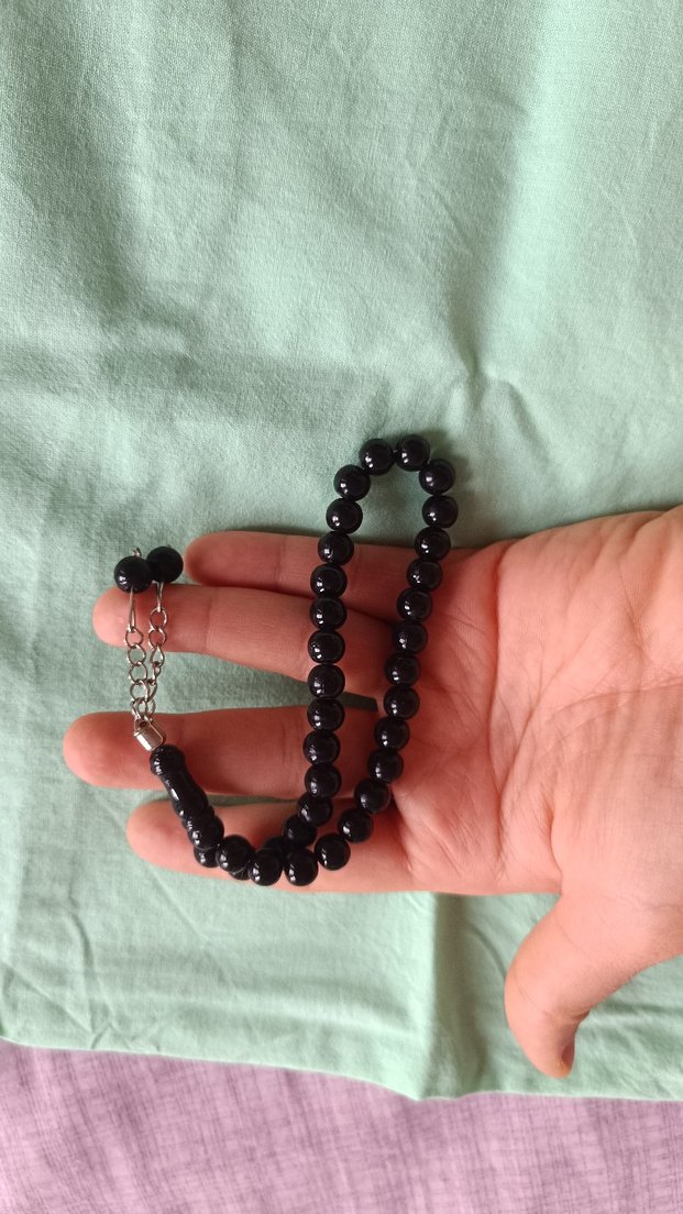 Siyah Gotik Erkek Tesbih - Görsel 2