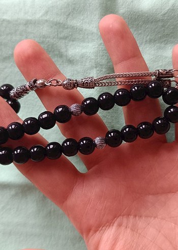 Siyah Gotik Erkek Tesbih - Görsel 3