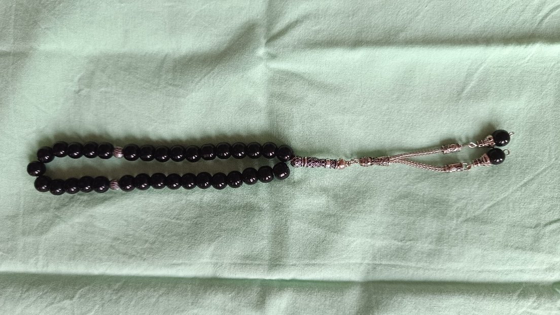 Siyah Gotik Erkek Tesbih - Görsel 4