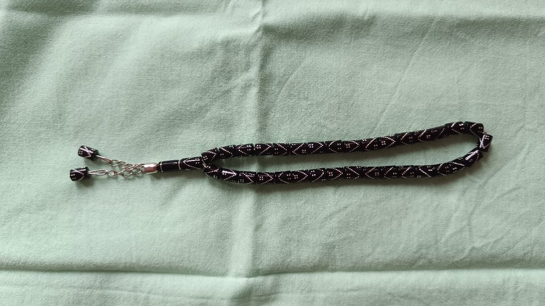 Erkek Siyah Minimalist Tesbih - Görsel 2