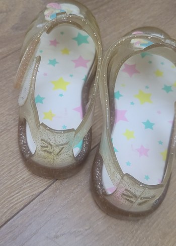 Kız Çocuk Simli Bej igor Sandalet - Görsel 3