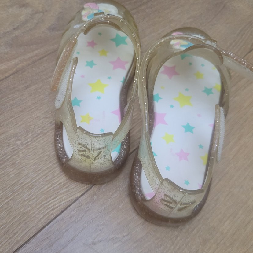 Kız Çocuk Simli Bej igor Sandalet - Görsel 3