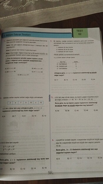  TYT Matematik Soru Bankası 