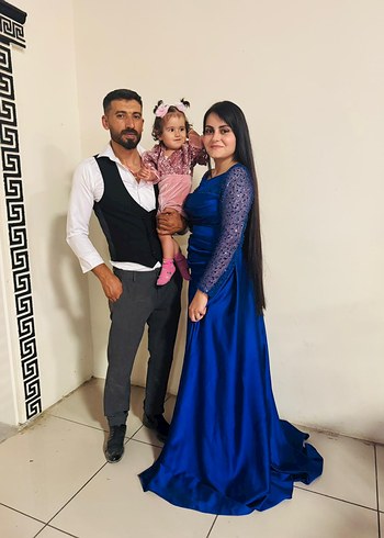 Abiye Lacivert Drapeli Uzun Abiye Elbise