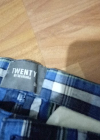 34 Beden mavi Renk tween 34 Erkek Mavi Kemerli Kısa Kot Şort