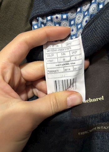 Düğmeli Gri Erkek Blazer Ceket - Görsel 5