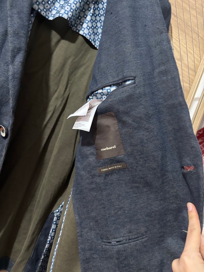 Düğmeli Gri Erkek Blazer Ceket - Görsel 4