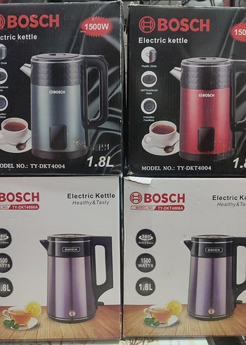 Bosch 1.8L Elektrikli Su Isıtıcı 1500W Bordo