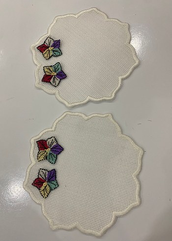 İğne oyalı kahve Peçetesi