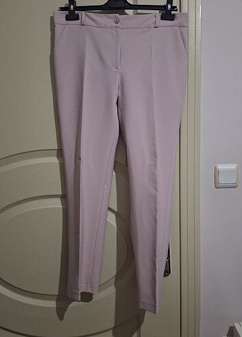 Pembe kumaş pantolon