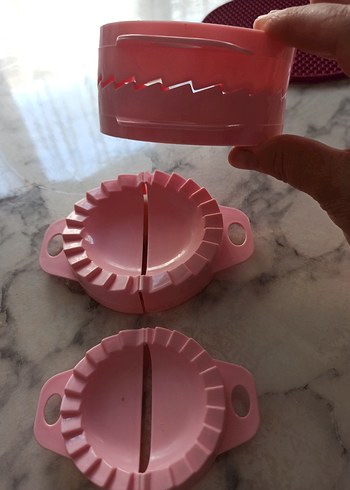  Beden Sun Cook Bej Pastel Ravioli Kalıbı 3'lü Set