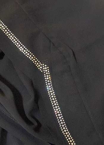 siyah taşlı hazır türban şal - Görsel 2