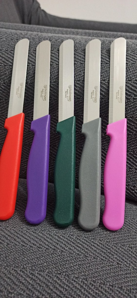 22cm tırtıklı solingen küt uçlu doğrama bıçakları - Görsel 2