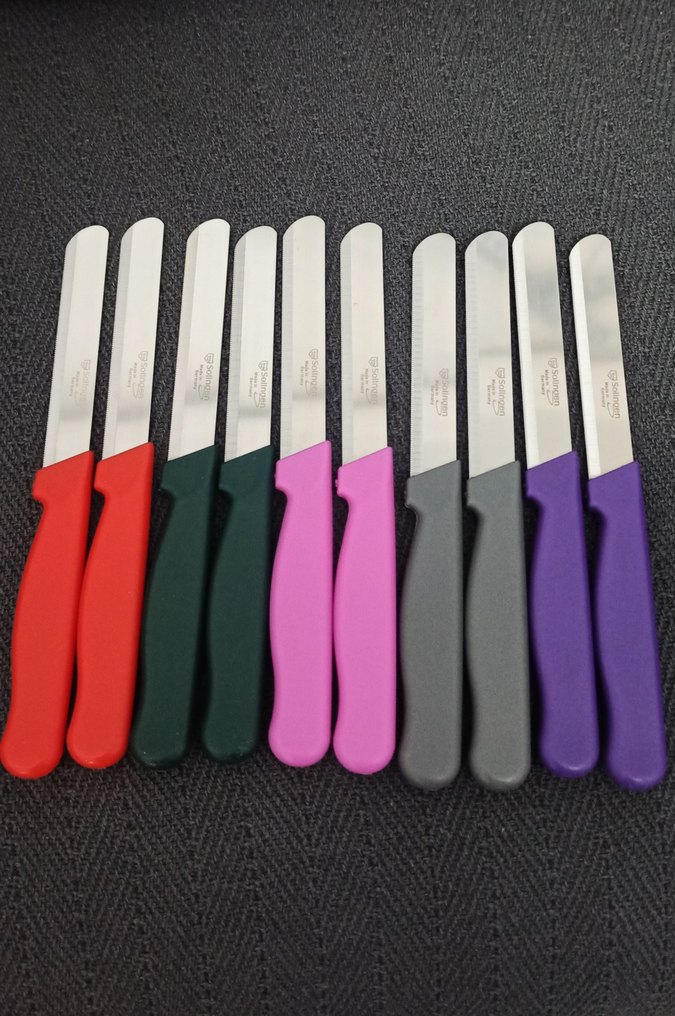 22cm tırtıklı solingen küt uçlu doğrama bıçakları - Görsel 3