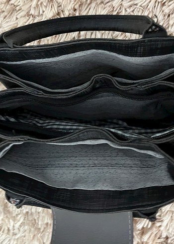 Siyah Deri Tokalı Kadın Çanta - Görsel 2