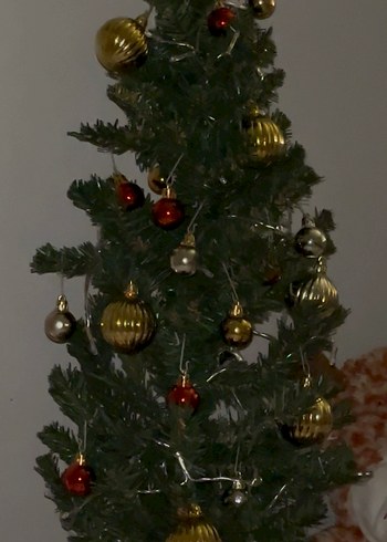90cm yılbaşı ağacı ve süsleri - Görsel 2