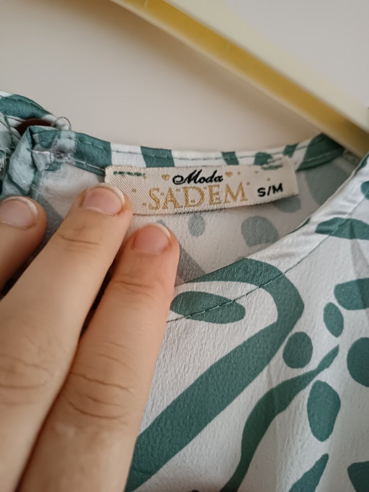 Yeşil Kadın Tesettür Elbise 38 40 beden - Görsel 4