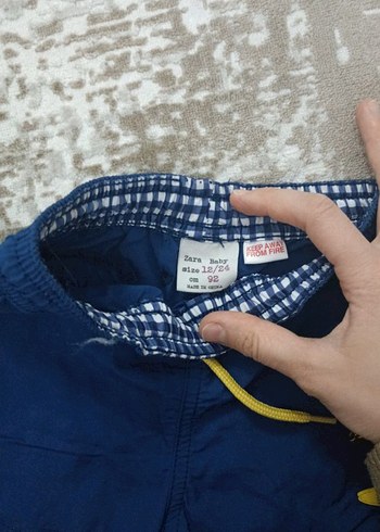 Zara Erkek Bebek  Lacivert Şort 12 ay - Görsel 4