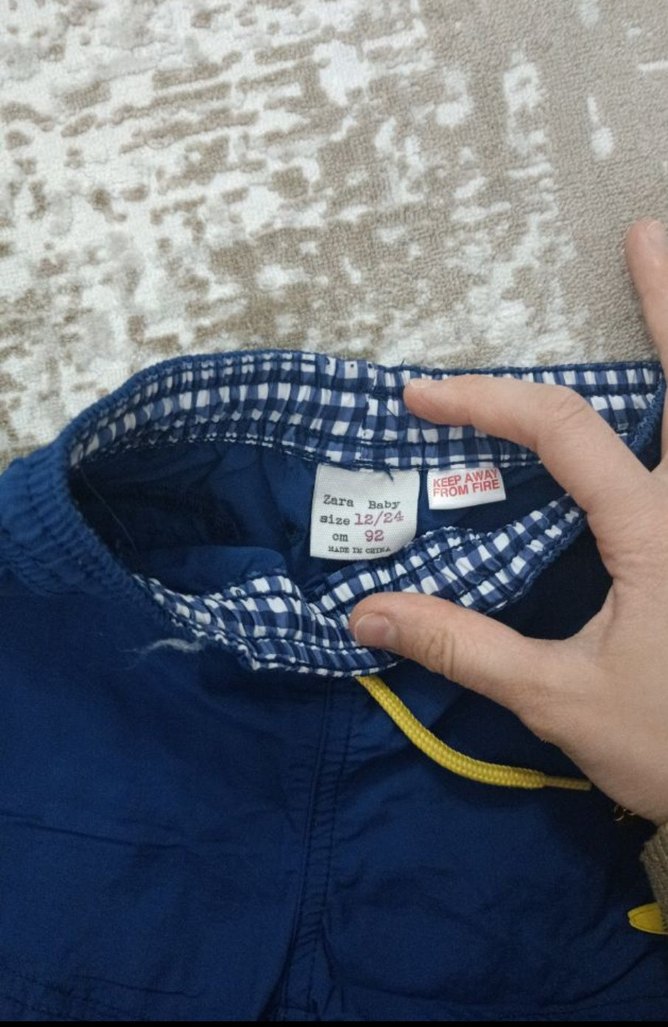 Zara Erkek Bebek  Lacivert Şort 12 ay - Görsel 4