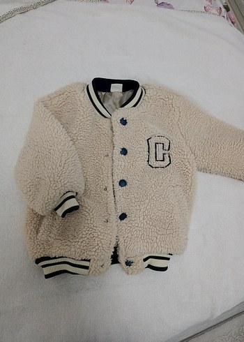 Civil 18 24 Bej Peluş Erkek Çocuk Ceket - Görsel 2