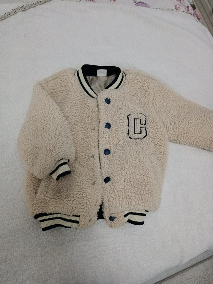 Civil 18 24 Bej Peluş Erkek Çocuk Ceket - Görsel 2