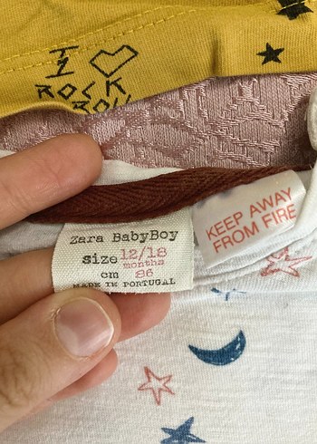 Zara Gap 3 adet mevsimlik body 12 ay erkek - Görsel 6