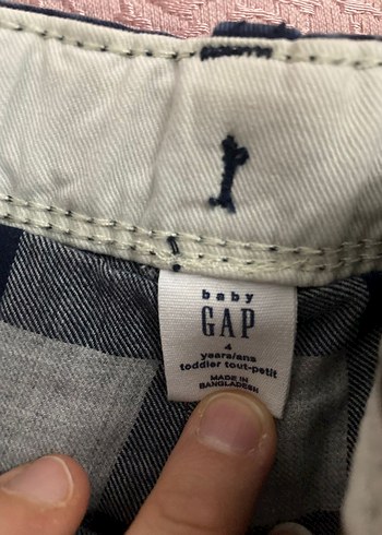 Gap 3 -4 yaş 2 adet pantolon lacivert - Görsel 4