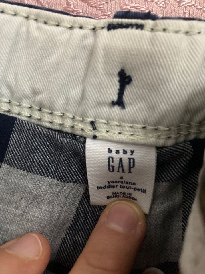 Gap 3 -4 yaş 2 adet pantolon lacivert - Görsel 4